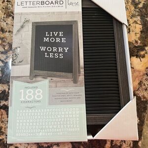 Letter board brand new